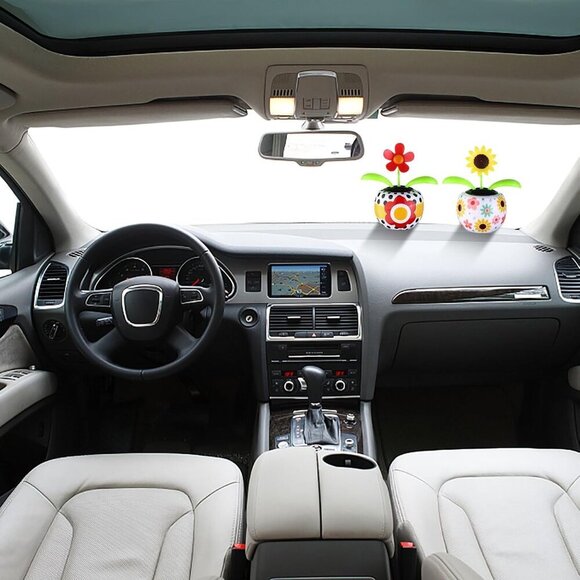 4 Solar Dancing Butterfly Toy Solar Powered Dancing Sun Flower in Colorful Pots - Picture 7 of 7